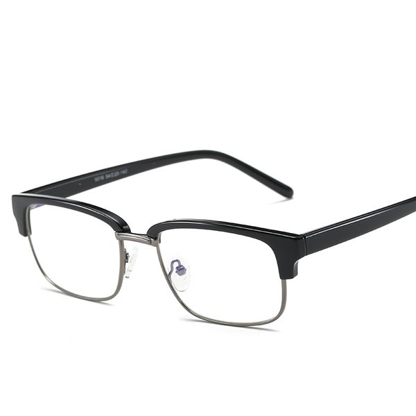 

brand tr90 anti blue ray clear lens fake glasses protection eyewear titanium frame reading computer glasses for women men, Silver