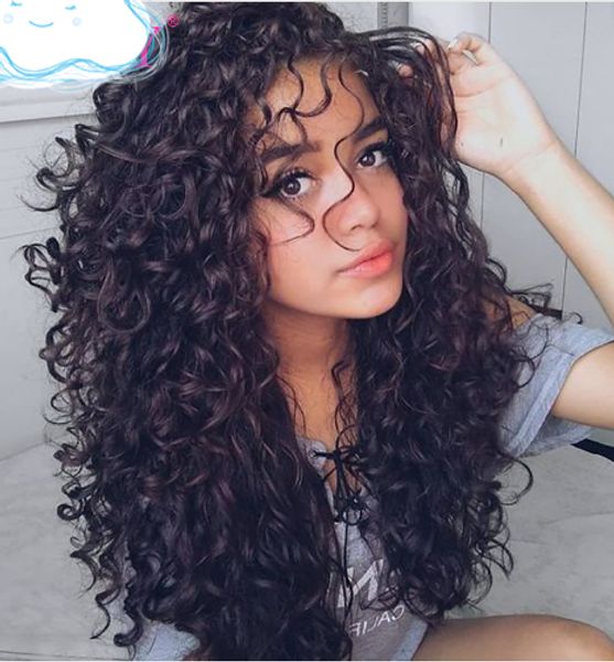 Full Lace Human Hair Wig For Black And White Woman Long Natural