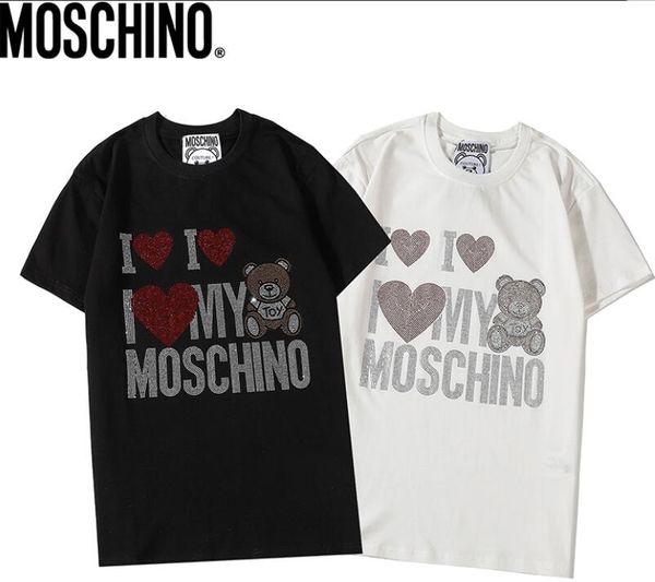 

mens designer t shirts fashion designer mens clothing summer casual streetwear designer t shirt rivet cotton blend crew neck short sleeve, White