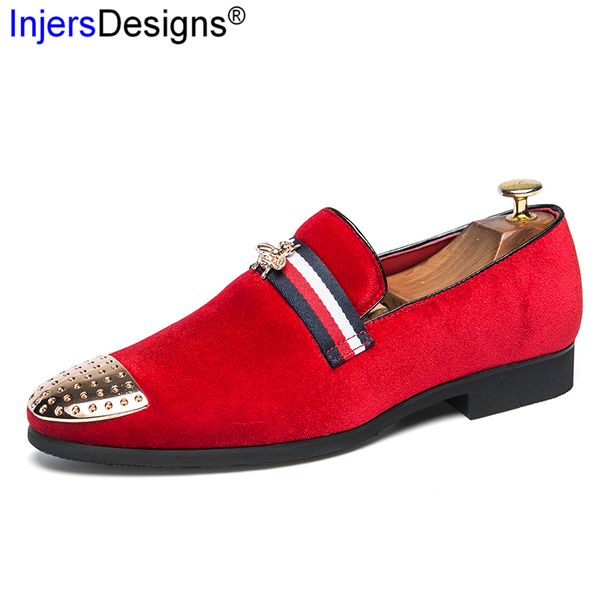 

plus size 38-47 bee casual leather shoes men loafers pointed toe business shoes man slip-on night club party, Black