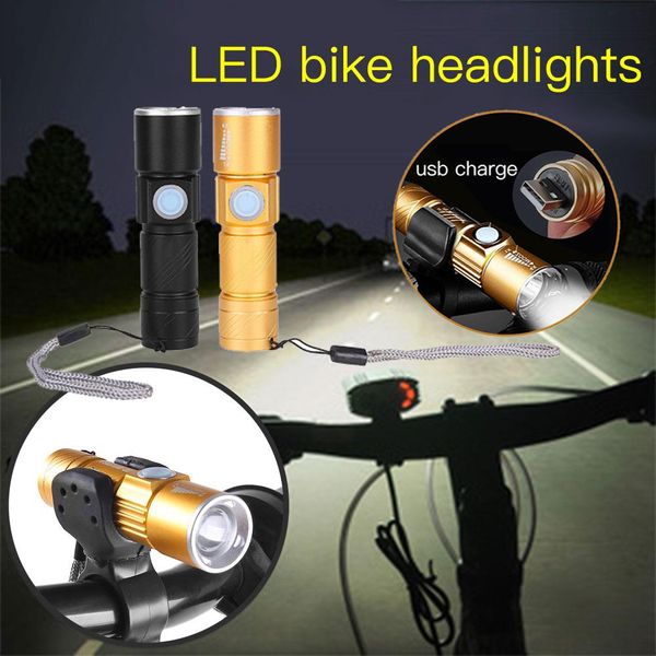

mini bike bicycle front led light lamp mount high brightness waterproof