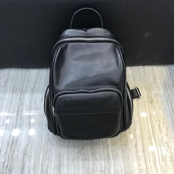 

kafunila genuine leather female backpack women real leather black travel fashion shoulder bag for girls mochila