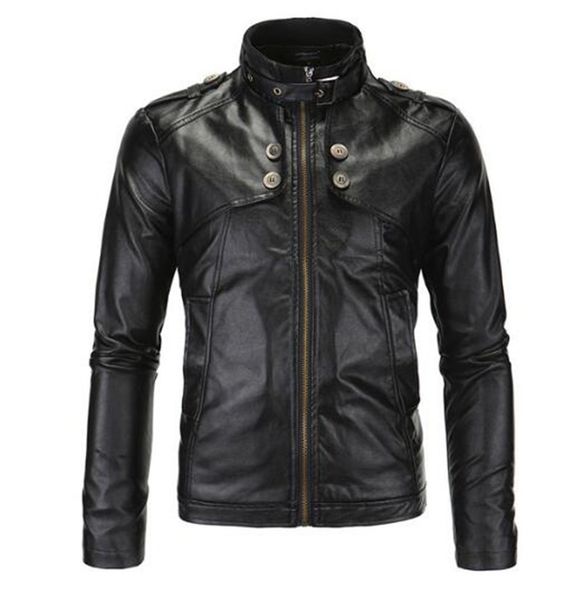 

new motorcycle jackets men vintage retro pu leather jacket racing biker punk classical casual bomber windproof moto jacket