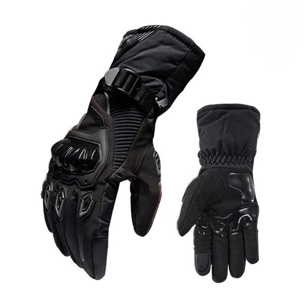 

motorcycle gloves men 100% waterproof windproof winter moto gloves motorbike guantes touch screen gant moto riding, Black