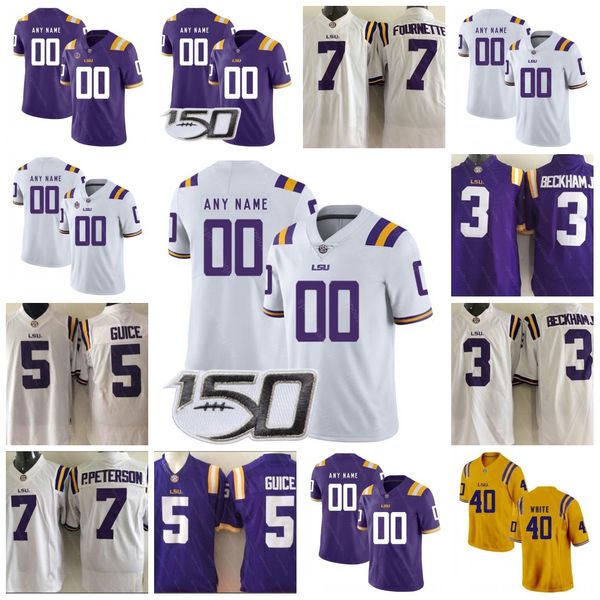 

custom lsu tigers football jamal adams ja'marr chase justin jefferson john emery jr. terrace marshall jr.joe burrow any name number jer, Black;red