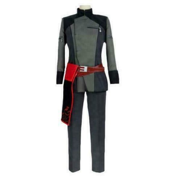 

rwby adam halloween cosplay costume full set with custom made ing, Black;red