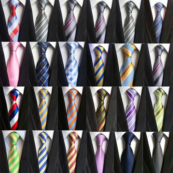 

cityraider brand 2020 новый пледы полосатый шаблон красный синий белый черный шелк галстуки для мужской тонкий галстука 3.15" для свадьбы би, Blue;purple