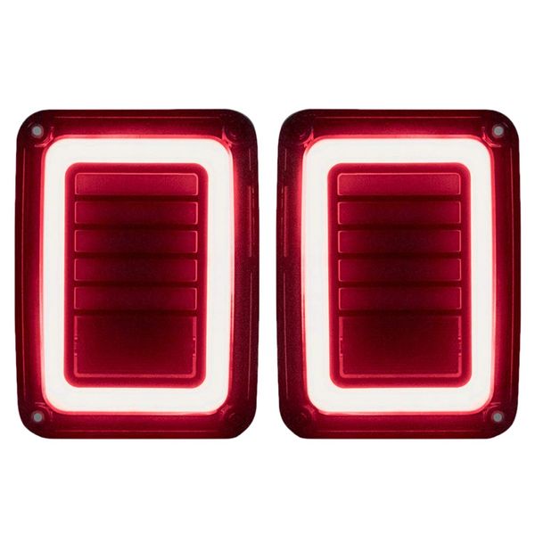 

upgraded led tail lights smoked for 07-17 wrangler jk reverse light turn signal lamp running lights brake lamp