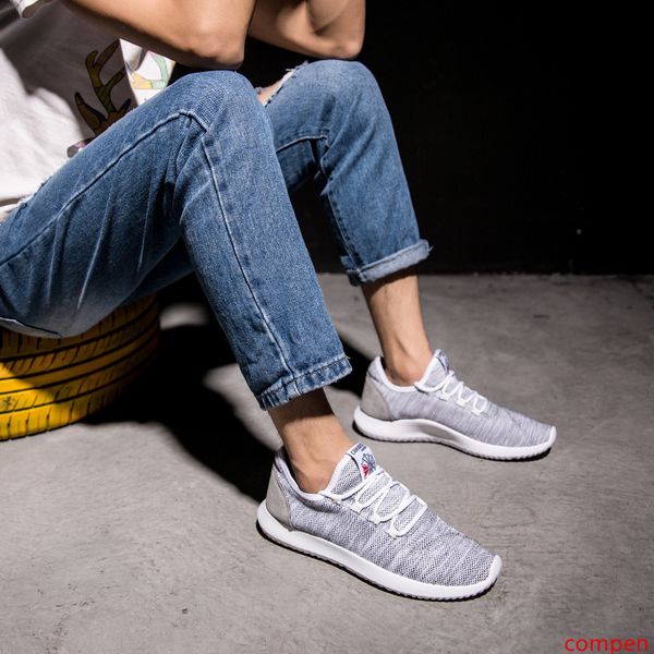 

lightgreen breathable mesh casual shoes for man lightweight summer outdoor footware shoes comfortable baskets homme chaussure homme