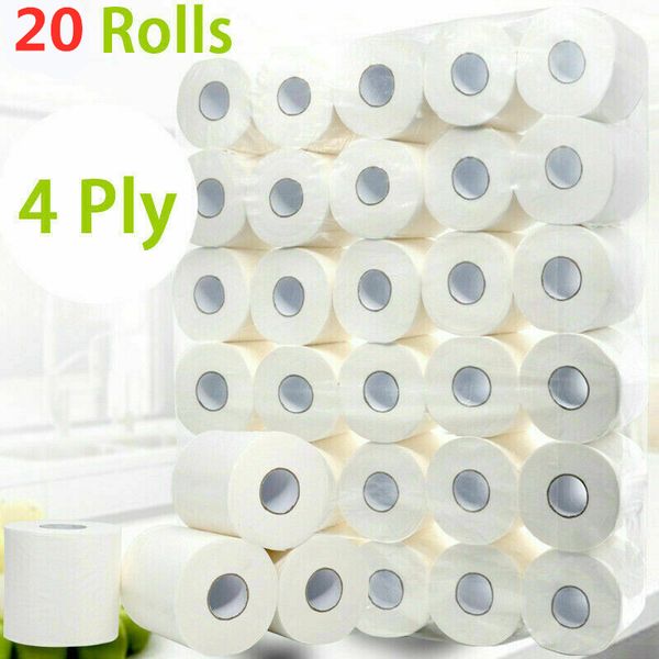 

20 rolls/lot paper towels soft toilet paper bath tissues household three-layer paper towels soft facial tissues