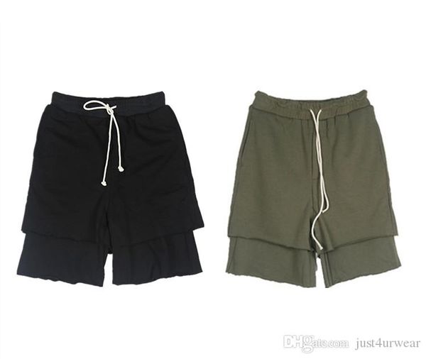 

мужские горячие продажи high street повседневные короткие брюки хип-хоп стиль свободные прямые мужские шорты модная одежда, White;black