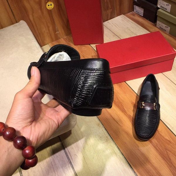 

christmas gift designer mens shoes doug shoes platform luxury shoes adopt imported beaded calfskin british fashion high-end boutique men, Black