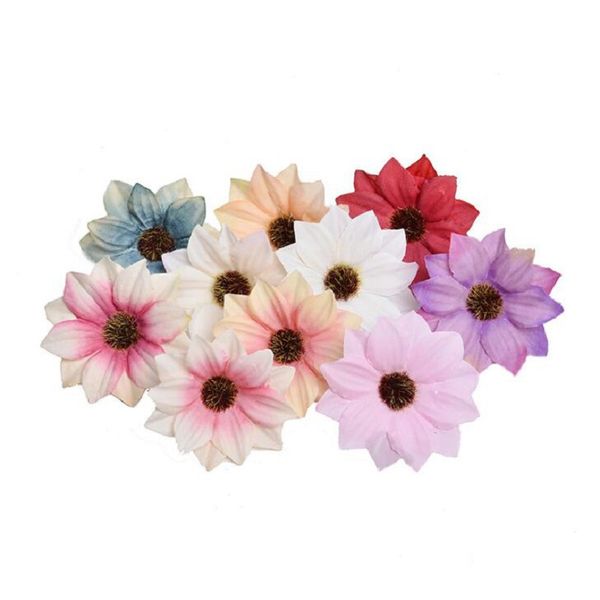 

artificial flower silk daisy flower head for wedding party home decoration diy wreath gift box scrapbook craft