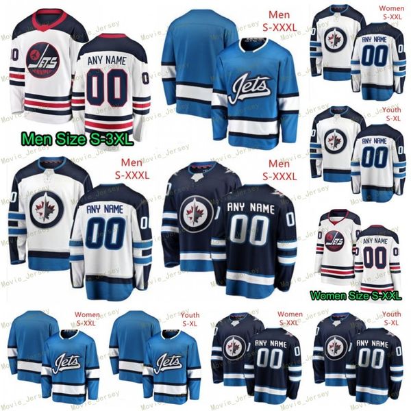 

custom 2019 winnipeg jets heritage classic jersey patrik laine dustin byfuglien mark scheifele blake wheeler kyle connor bryan little, Black;red