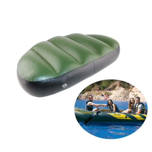 

random color pvc inflatable seat air cushion mat waterproof inflatable fishing boat outdoor seat pillow 46*32*10cm