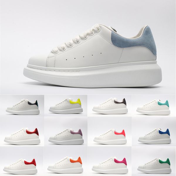 

2019 Mens Womens Fashion Black White Leather Casual Shoes utility Luxury Designer Mulity Colour Ladies Trainers Flats Platform Sneakers