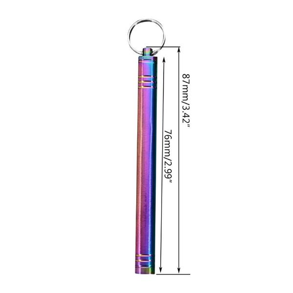 

pocket titanium toothpick holder keychain - mobile toothpick box container case toothpick holders