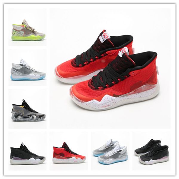 

mens высокого качества kd12 ep баскетбол обувь мужские 12s zapatillas мужской спорт chaussures man s sneaker спортивный спортивная обувь фаб