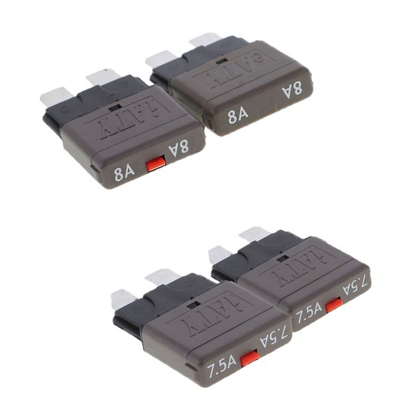 

4pcs 28v 8a+7.5a auto car truck boat mini blade fuses manual circuit breaker