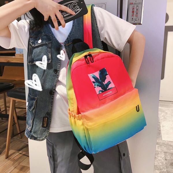 

35#women's bag backpack student bag travel large capacity middle student bolsa feminina