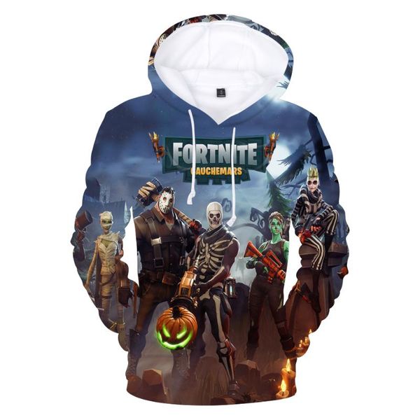 

3d hoodie sweatshirt casual hoodie fortite 3d men sweatshirt cute fashion for autumn wear q0031-q0172, Black