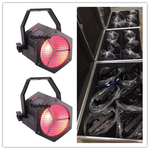 

6pcs with flightcase est american dj dmx stage par led 64 light indoor 40w rgbw 4in1 cob par can led light