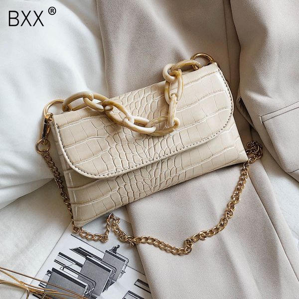 

bxx] искусственная кожа небольшие сумки посыльного плеча для женщин 2020 весна мода цепи crossbody сумка женский путешествия мини-сумки hl8