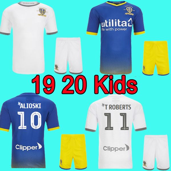 

19 20 Leeds United soccer jersey COSTA PHILLIPS 2019 2020 BAMFORD CLARKE ROOFE ALIOSKI ROBERTS football shirt home goalkeeper kids kit