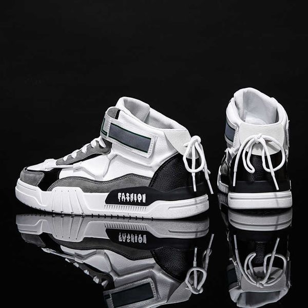 

winter warm men casual boots male leisure sports shoes handmade waterproof working ankle high man sneakers non-slip zapatos, Black