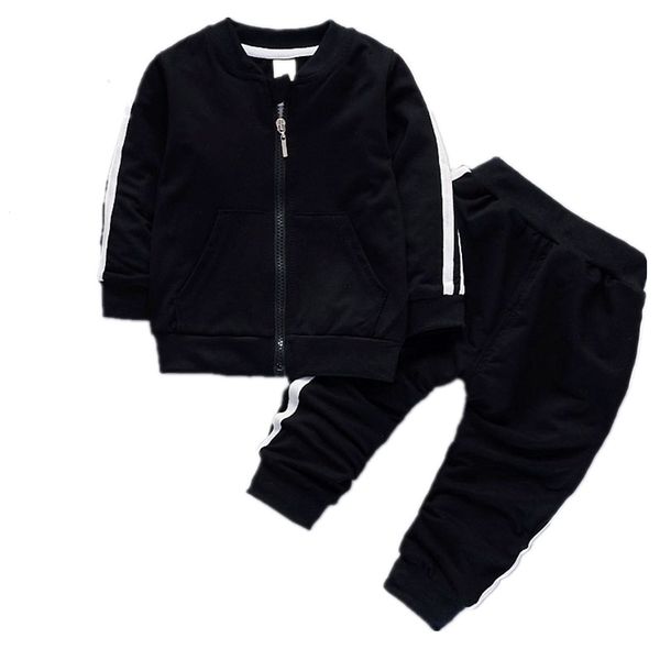 

leisure sports suit 1 - 4 years old sleeve pants two baby boys'clothes, White