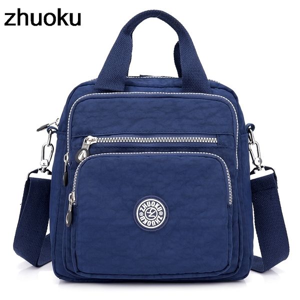 

women messenger bags light travel handbag waterproof nylon double shoulder bags casual quality crossbody bag lady flap tote y191029