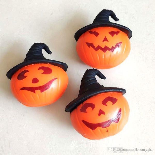 

pretty big discout hallowmas squishy pumpkin with hat 10cm slow rising rebound toys squishies hand squeezed toy children halloween gifts