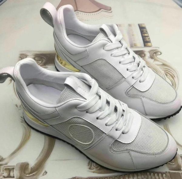 

new luxury casual shoes women run away designer sneakers men walking shoes fashion mixed color white shoe, Black