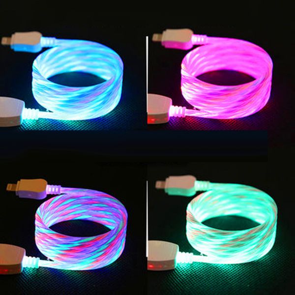 

visible led light micro usb charging/data sync cable for android phone
