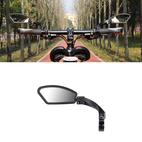 

bike tool bicycle accessories cycling bicycle handlebar rearview mirror rectangle aluminum alloy rearview mirror sport safety