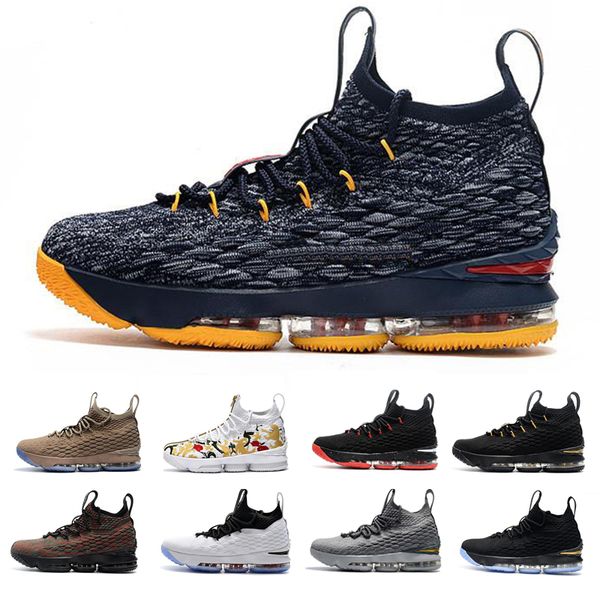 

Designer 15 Basketball Shoes For Men Black White fashion breathable King 15s EP Sports Training Sneakers Size 40-46
