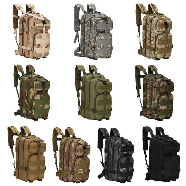 

large size backpack tactical waterproof camping hiking rucksack wear-resistant outdoor sport hunting storage bag