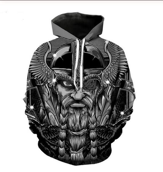 

new fashion hip hop sweatshirt men women 3d casual hoodies tattoo harajuku style loose pullover hoodies t0384, Black