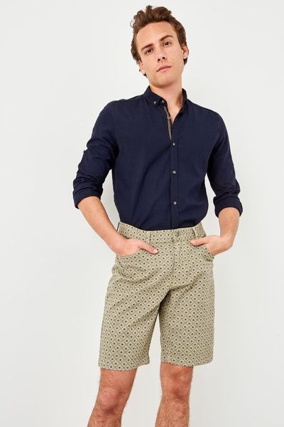 

trendyol new beige male 5 pocket shorts tmnss19dt0017, White;black