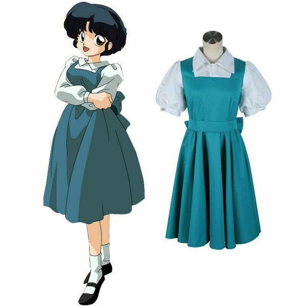 

ranma 1/2 akane tendo akane outfit dress anime manga cosplay costume, Black;red