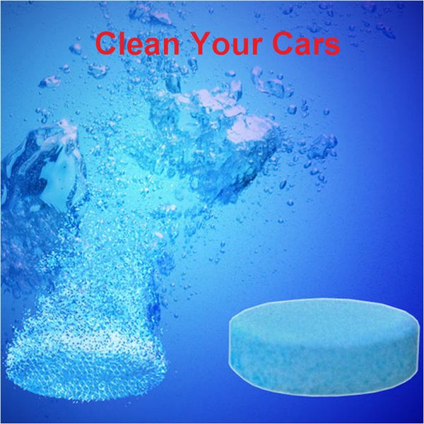 

6pcs/lot auto car windshield glass washer window cleaner fit for cars/trucks concentrated solid glass water effervescent tablets