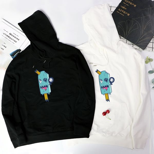 

fashion designer casual sweatshrits mens new arrival printing hoodies long sleeve fashion womens pullovers 5 colors 2020 sale, Black