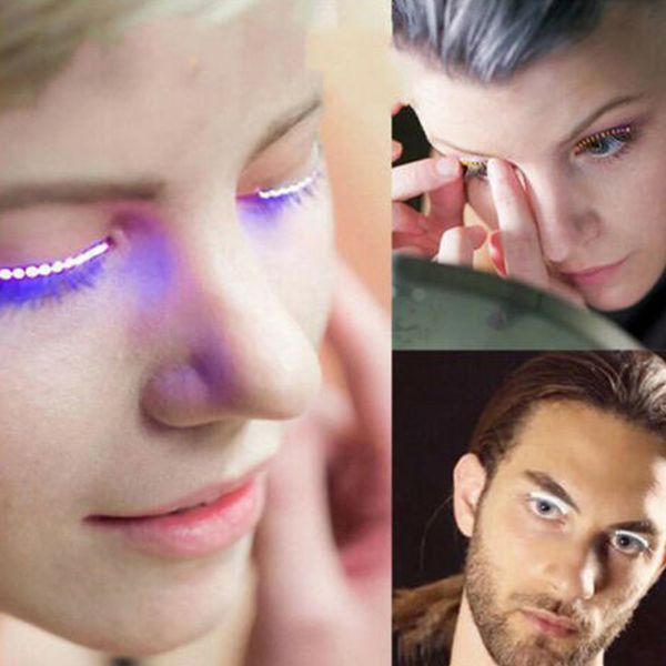 

led eye lashes light halloween christmas party pub bar cosplay props gift cnt 66