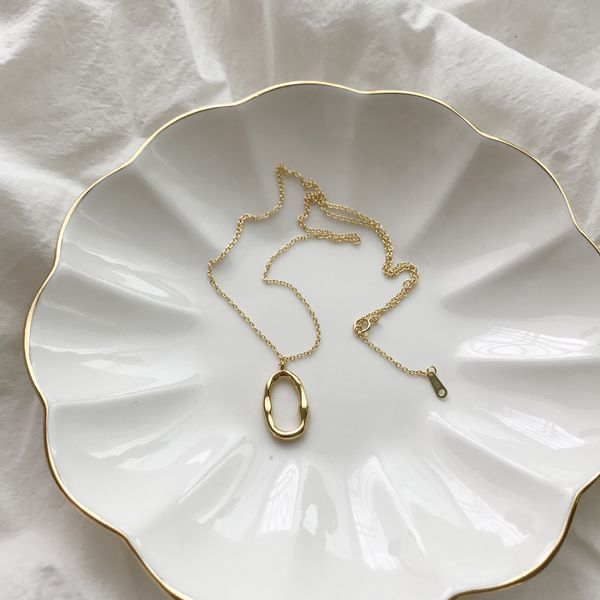 

Silver East Gate fan Zhiqiao new jewelry 925 pure silver irregular Design Necklace