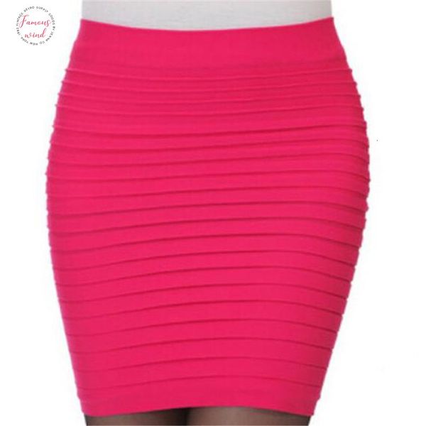 

cuhakci above knee mini striped short skirts women pencil fashion black red orange office bodycon bandage skirts