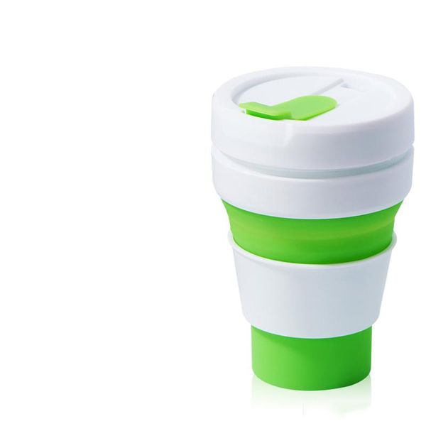 

eco friendly water cups easy to carry,travel portable bpa food grade silicone coffee mug