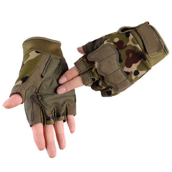 

1 pair tactical sports fitness weight lifting gym gloves training fitness bodybuilding workout wrist wrap exercise glove for men