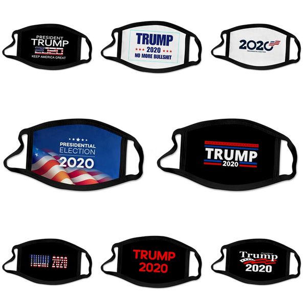 

designer trump masks half face anti haze mouth er masks washable breathable fashion print women man party mask outdoor cycling masks #685, Black