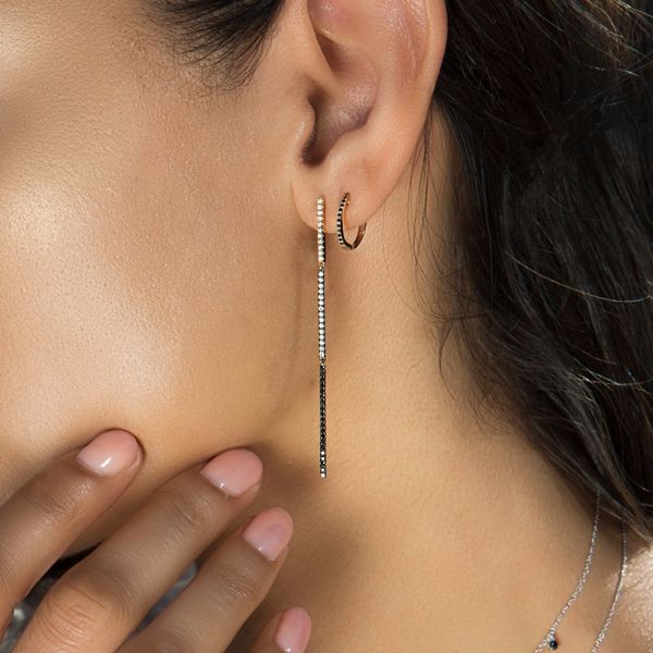 

new long cz tassel drop dangle earrings for women fashion mix color simple elegant statement jewelry brincos gift, Golden