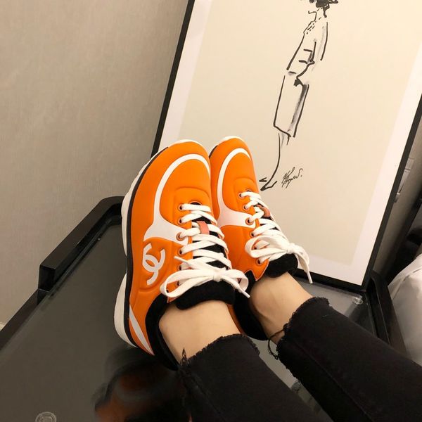 

2020 new fashion wild sports shoes couple casual shoes lace shoe box dhl spot 11, Black